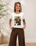 Camiseta perrito rayas horizontales