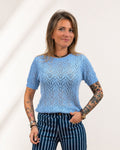 Plain open-knit jersey