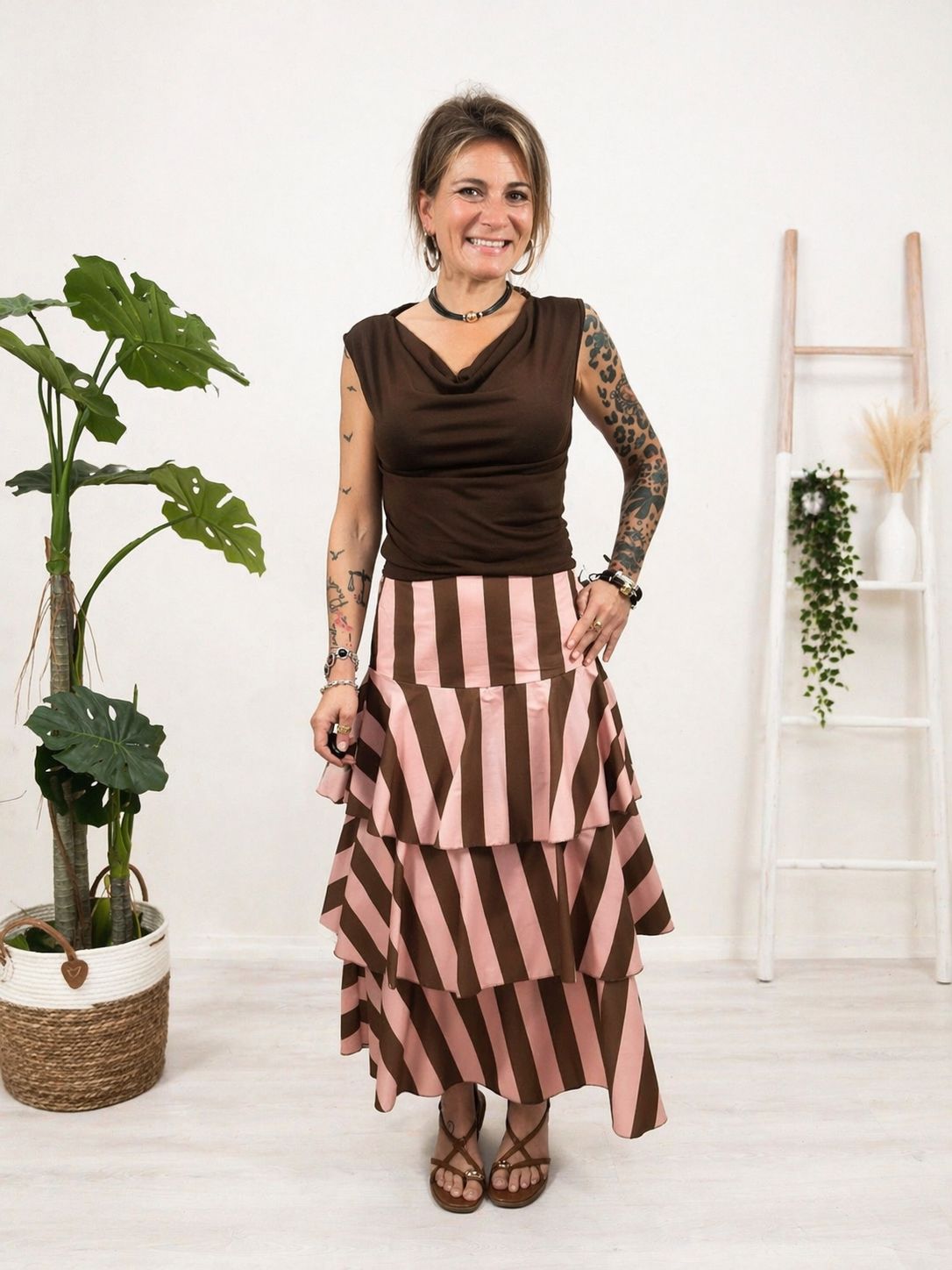 Falda volantes