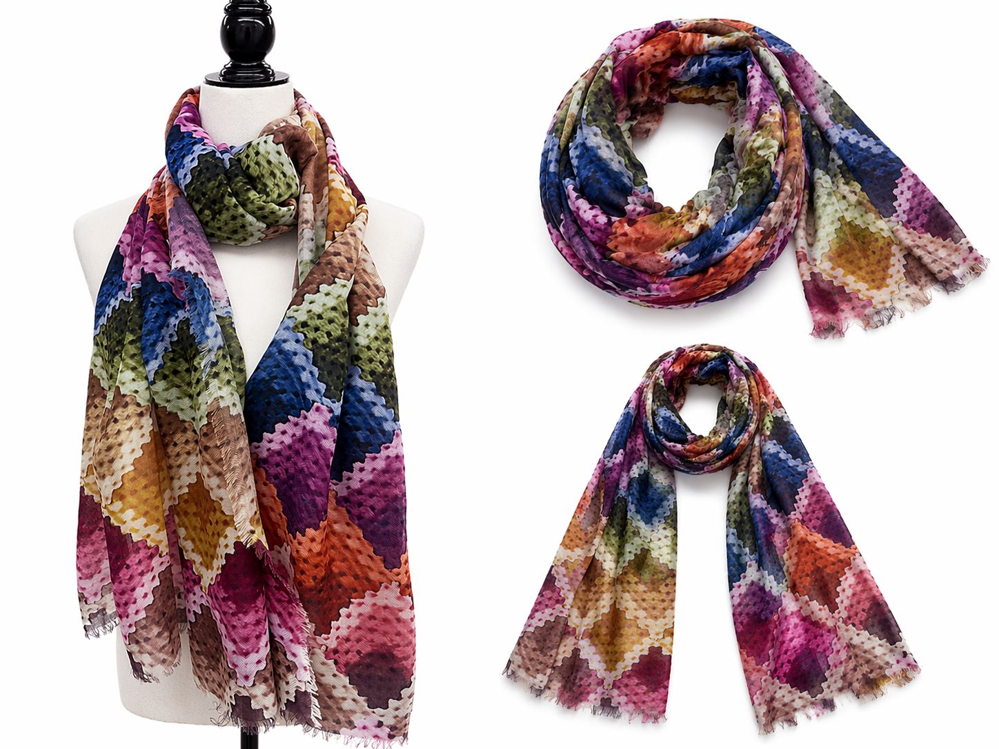 Geometric scarf
