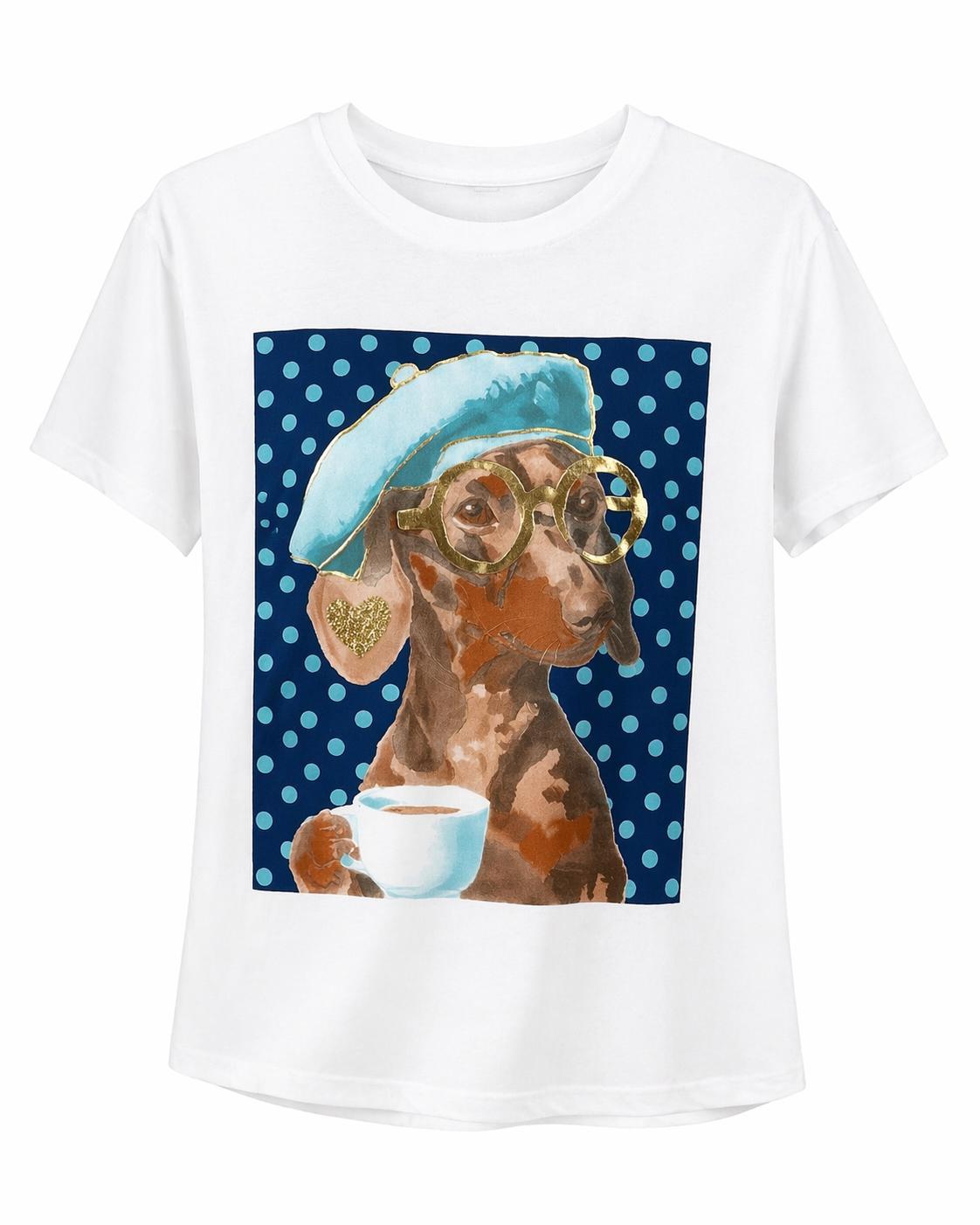 Camiseta Perrito lunares