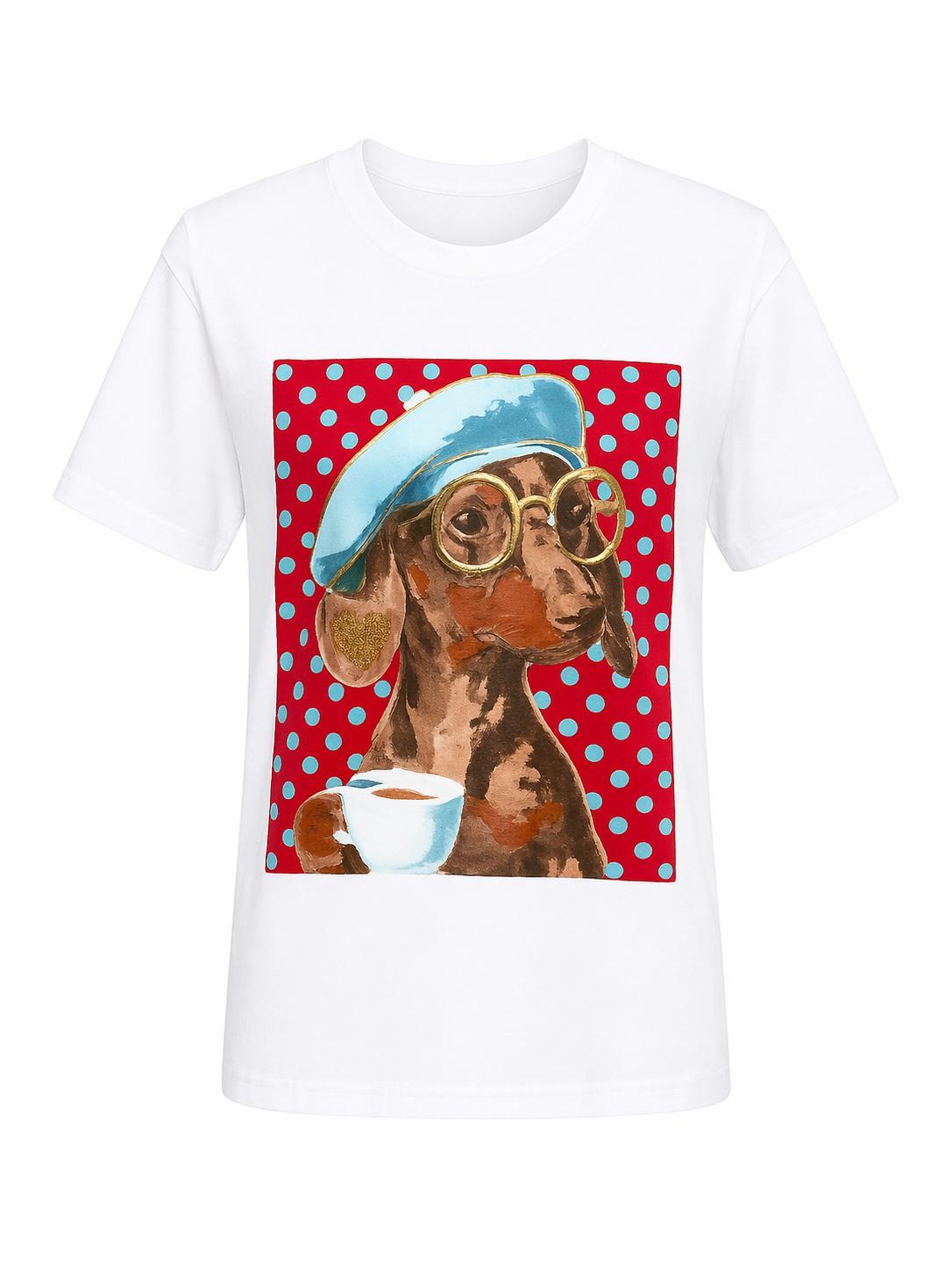 Camiseta Perrito lunares