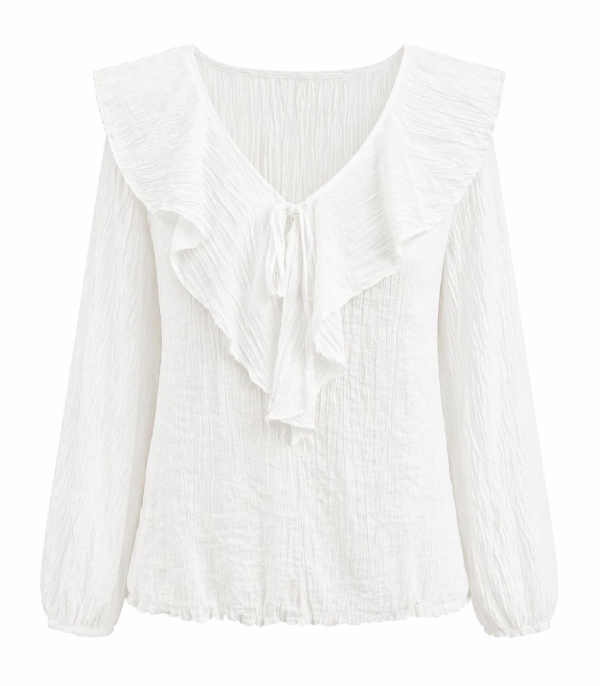 Blusa con volante