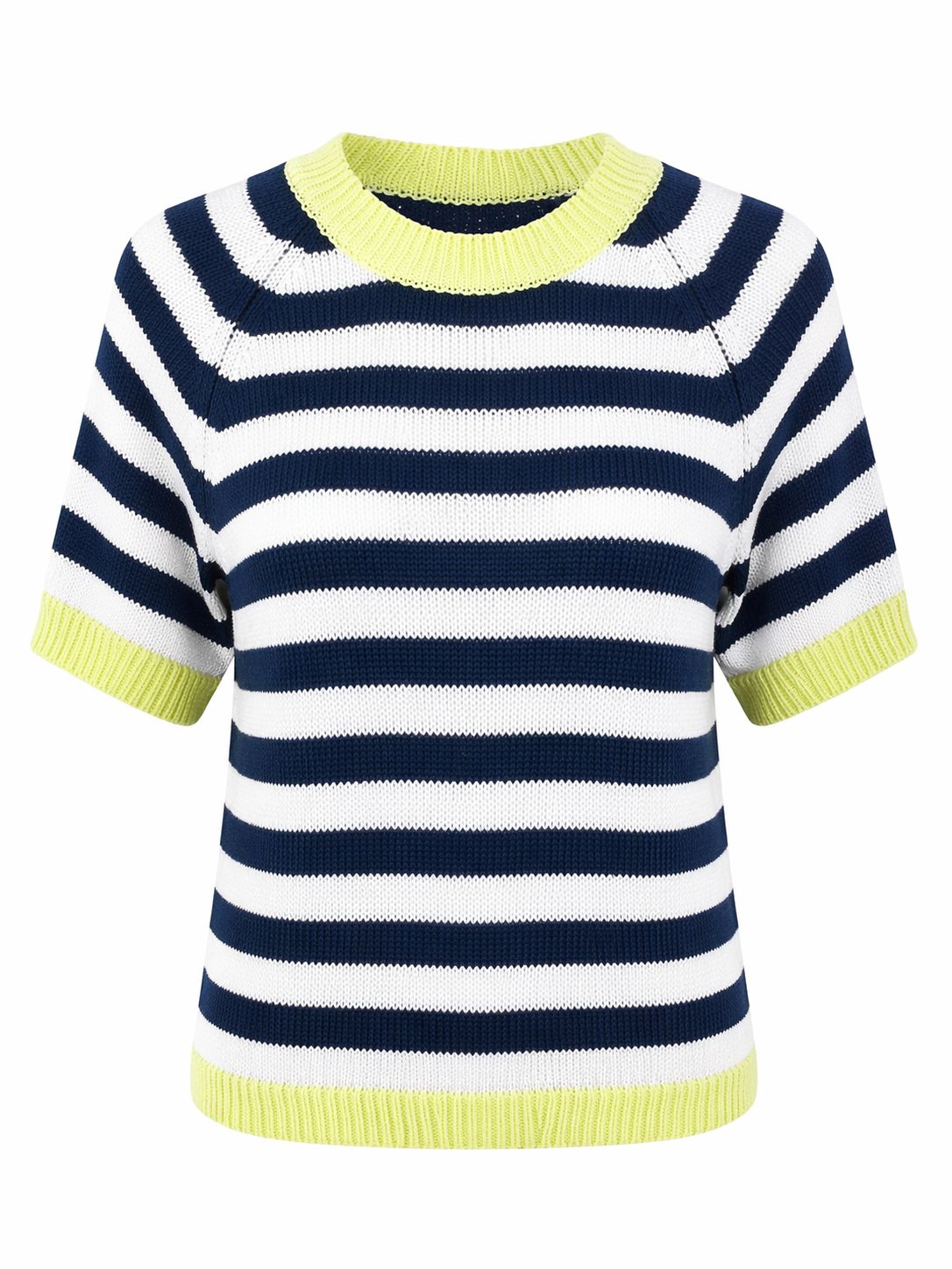 Striped knit sweater