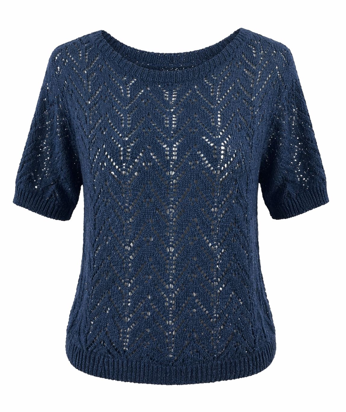 Plain open-knit jersey