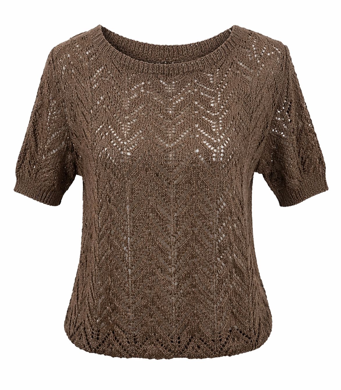 Plain open-knit jersey