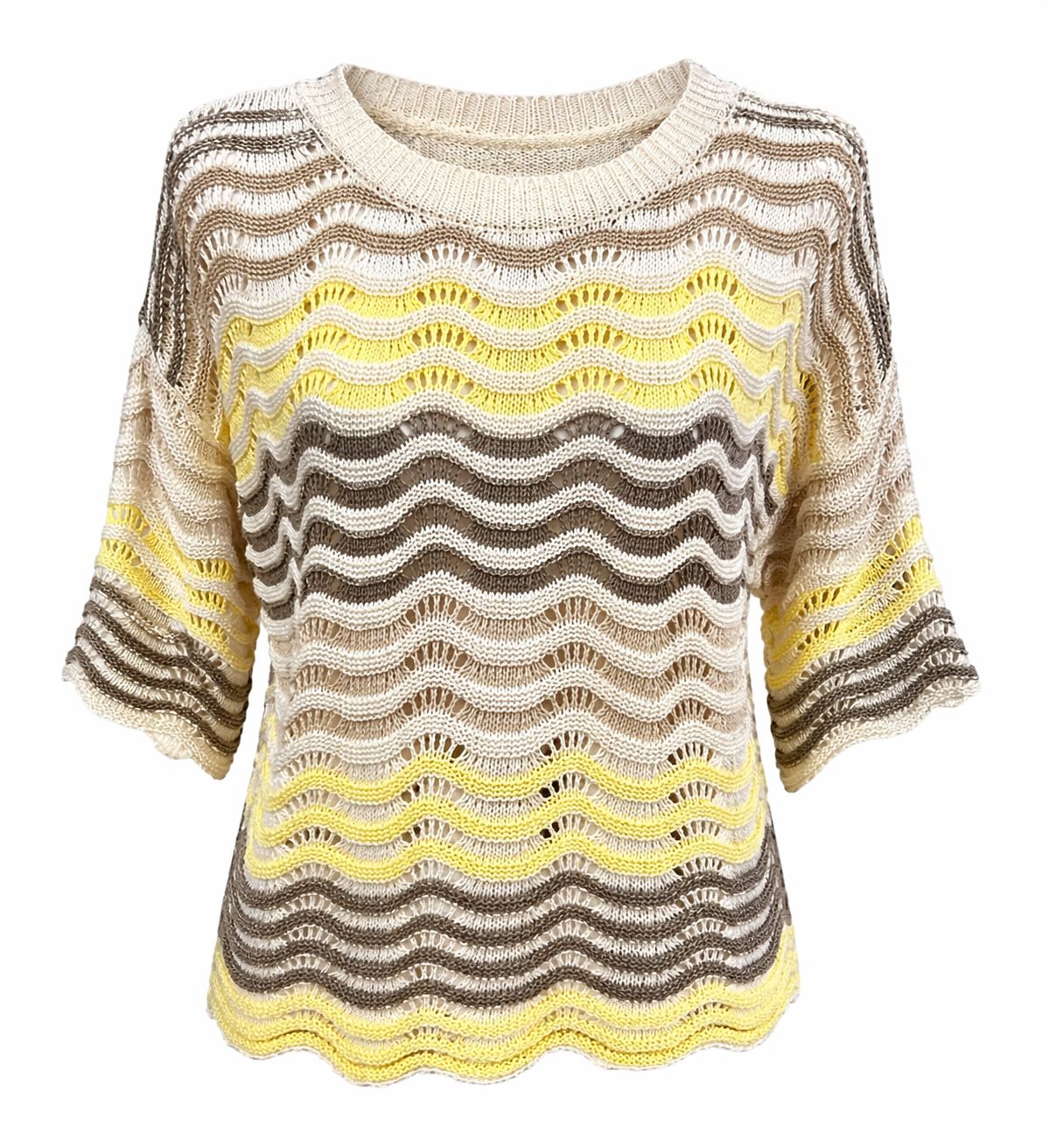 Openwork sweater
