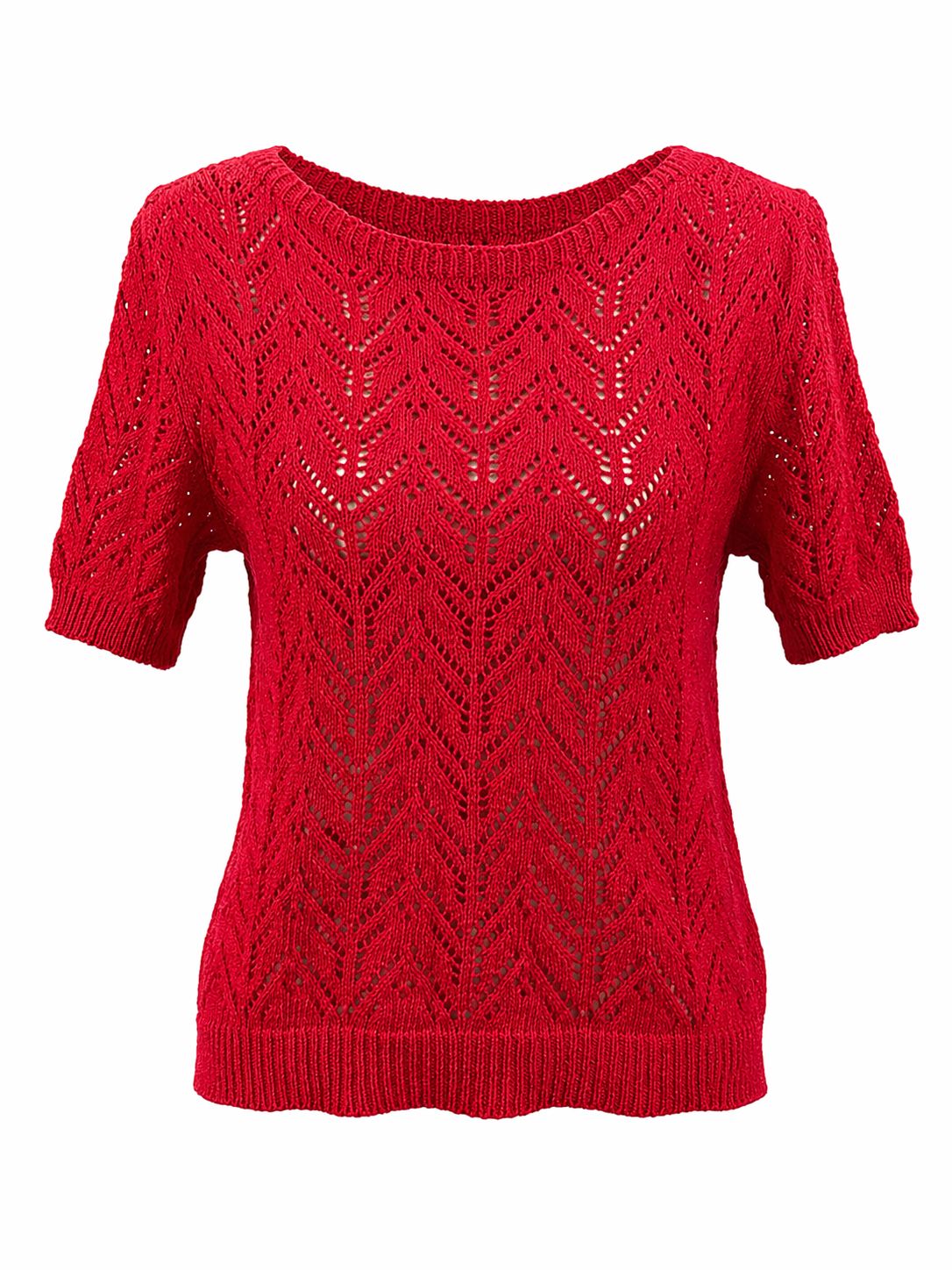 Plain open-knit jersey