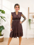 Vestido lunares sin manga
