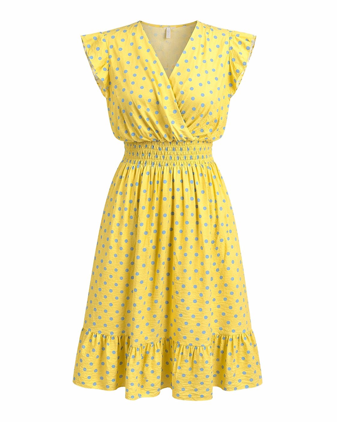 Vestido lunares sin manga