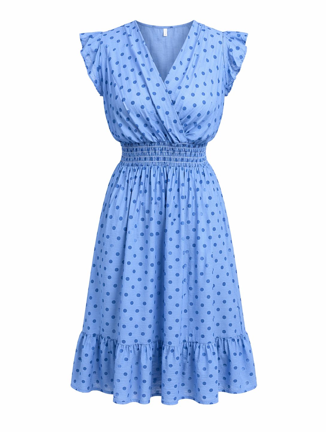 Vestido lunares sin manga