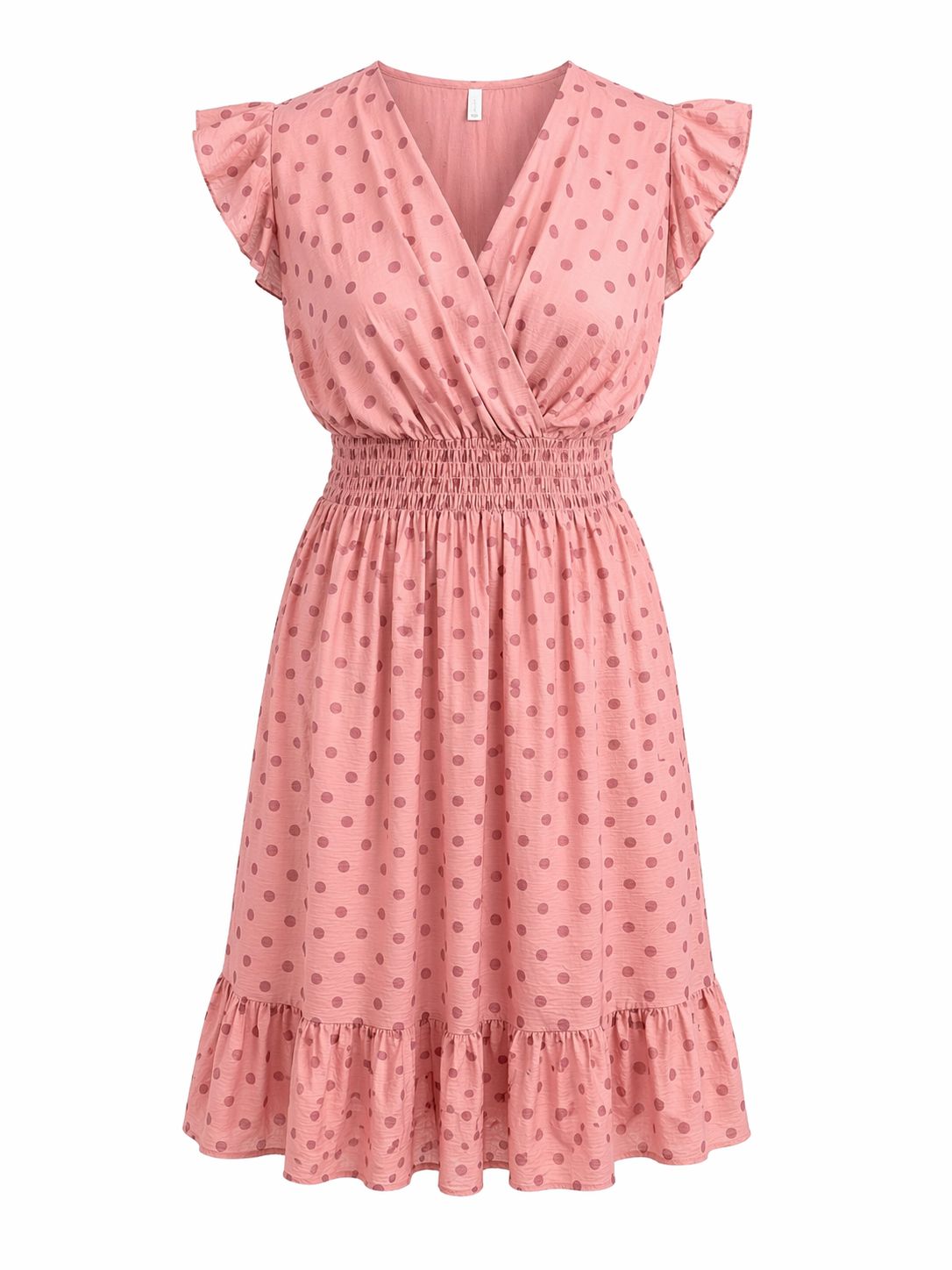 Vestido lunares sin manga