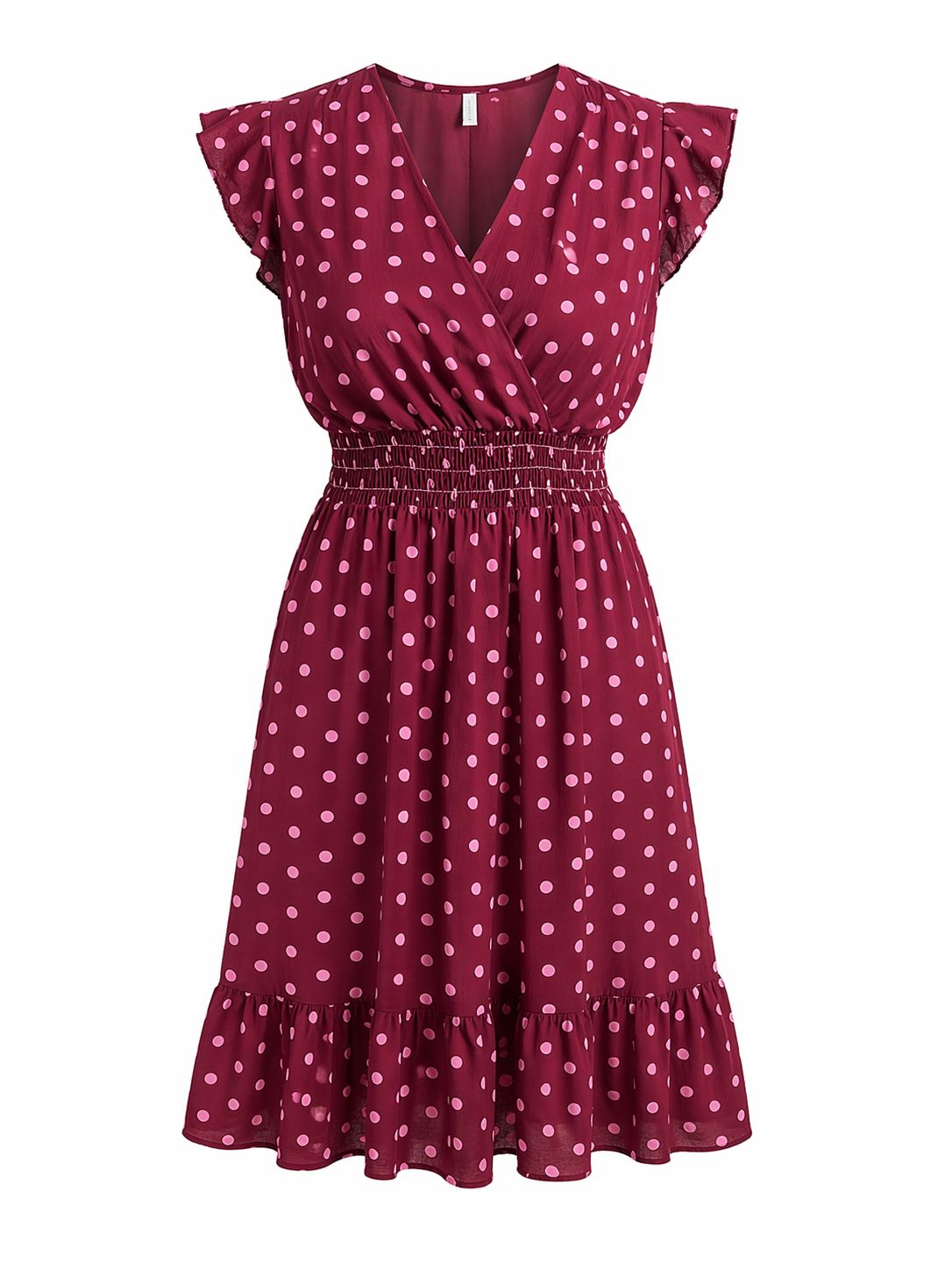 Vestido lunares sin manga