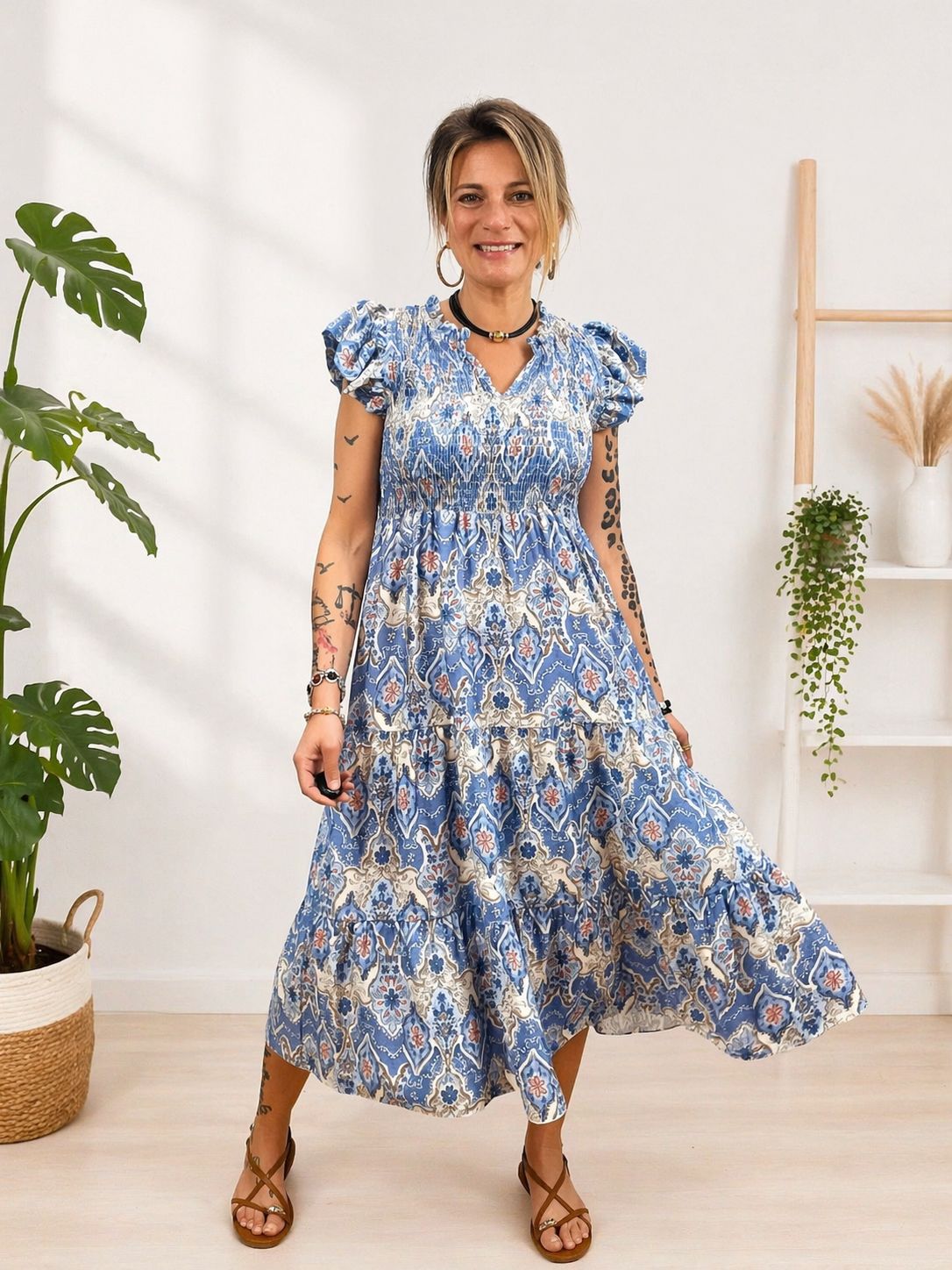 Vestido nido de abeja