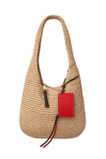 Natural Raffia Hobo Bag - Martina