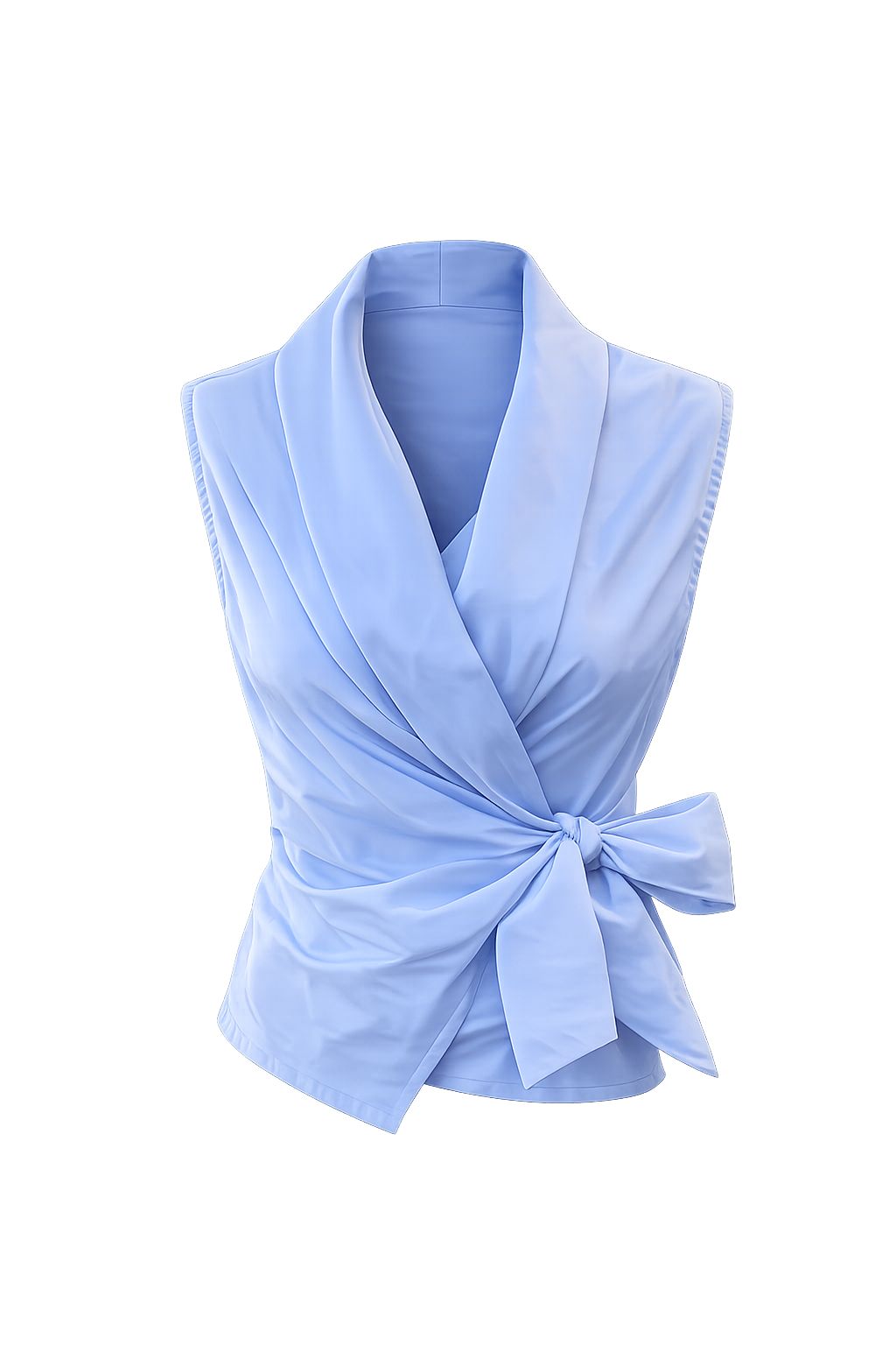 Blusa lazo algodón